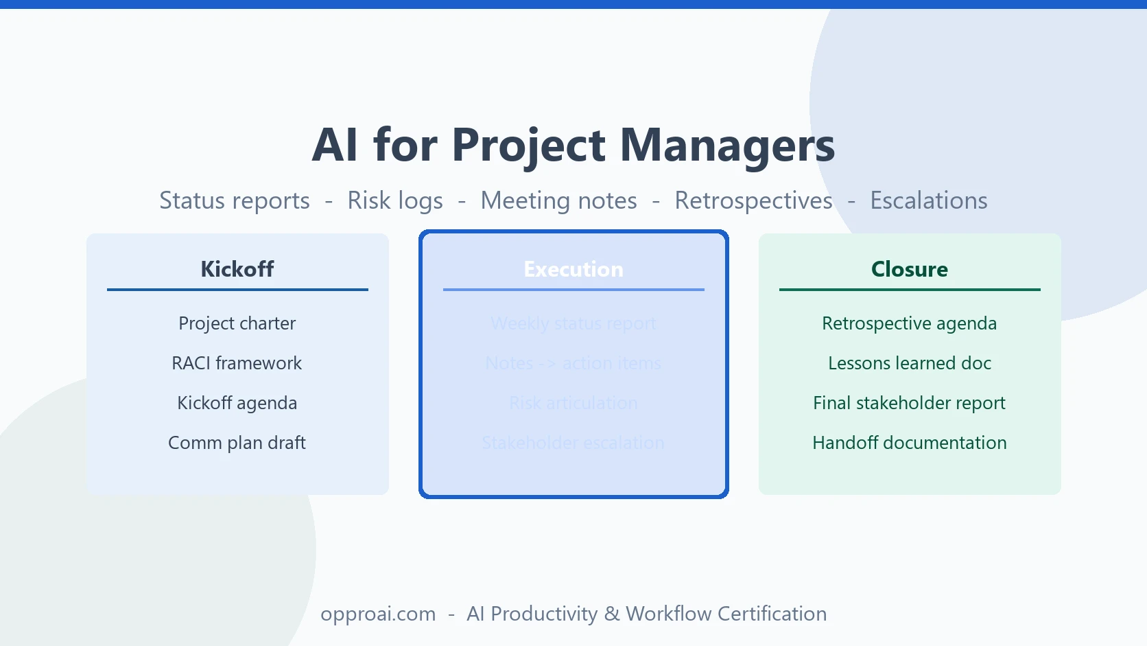 AI for Project Managers: Run Tighter Projects with Less Overhead